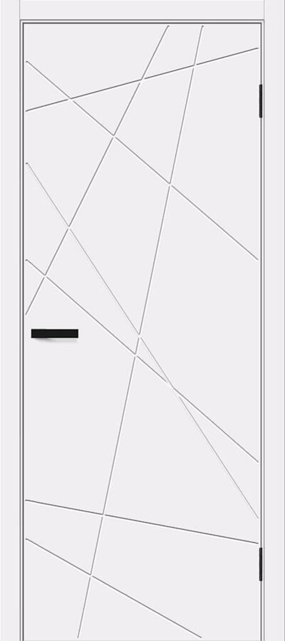 Межкомнатная дверь винил Граффити-5.Д White Pro