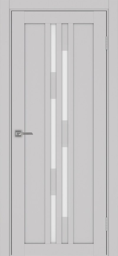  Межкомнатная дверь экошпон Турин_551.121 Пепельный/металюкс