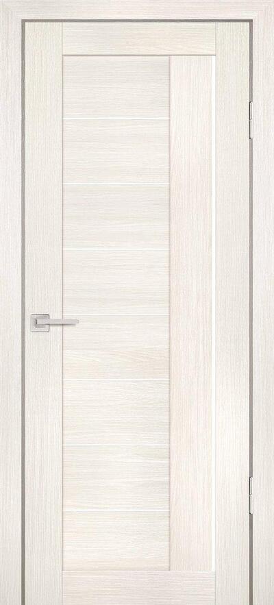 Межкомнатная дверь с эко шпона PS-17 Эшвайт мелинга