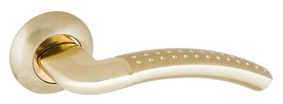 Дверная ручка LOGICA матовое золото/золото