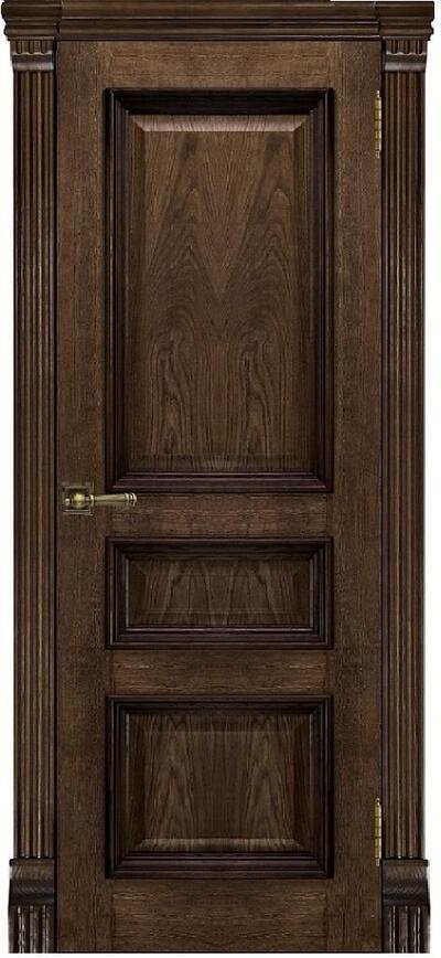 Межкомнатная дверь шпонированная Барселона ПГ бренди