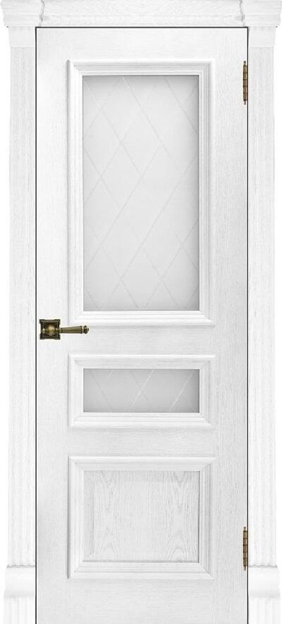 Межкомнатная шпонированная дверь Барселона ПО перла