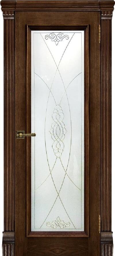 Межкомнатная дверь шпонированная Тоскана ПО бренди