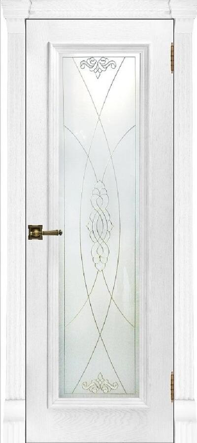 Межкомнатная дверь шпонированная Тоскана ПО перла