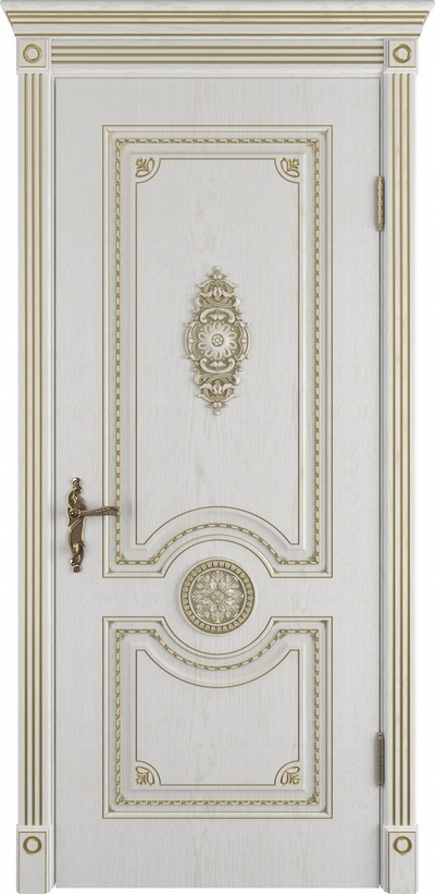 Межкомнатная дверь с эко шпоном Greta ПГ | Bianco Classic