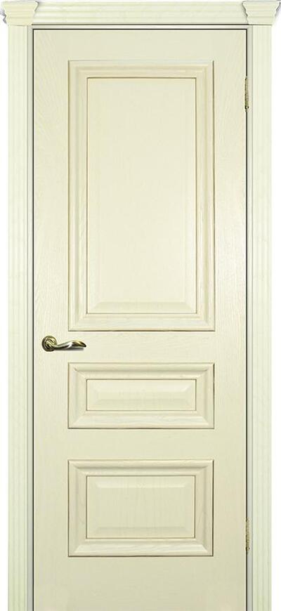 Межкомнатная дверь шпонированная Фрейм-05 ПГ слоновая кость