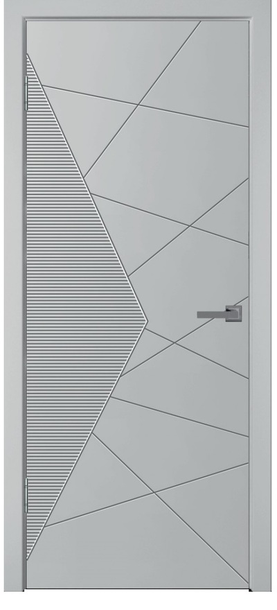 Межкомнатная дверь окрашенная Синди-2 серая