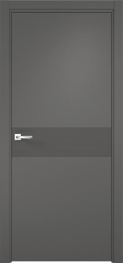 Межкомнатная дверь эмалитовая Севилья-17 софт графит