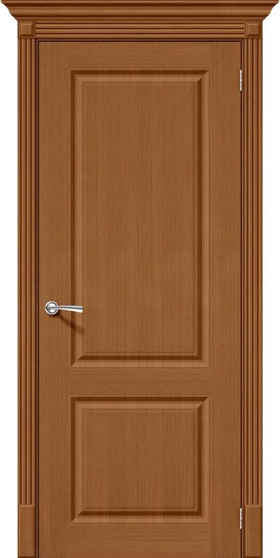 Межкомнатная дверь шпонированная Статус-12 орех файн-лайн