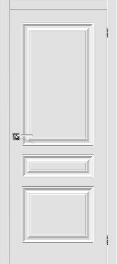 Межкомнатная дверь с ПВХ-пленкой Скинни-14 ПГ белая