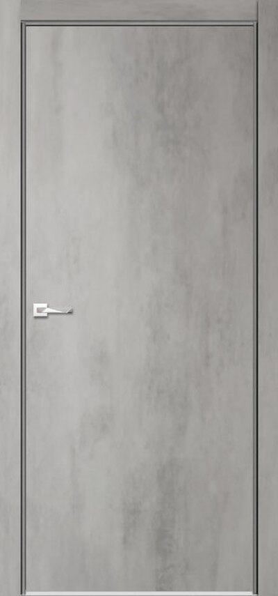 Межкомнатная дверь эмалитовая Севилья-32 бетон светлый