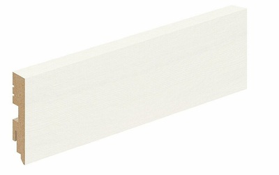 Плинтус напольный  МДФ Тип-0 White Wood 2050*70*16
