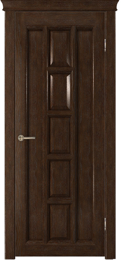 Межкомнатная дверь шпонированная Квадра ПГ каштан