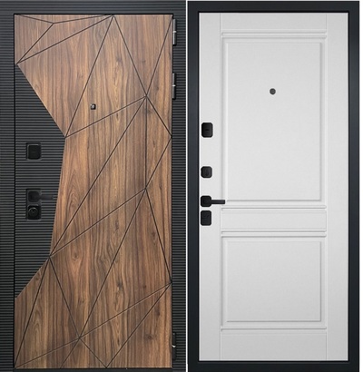  Входная дверь Континент 063 вуд белая