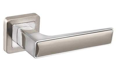 Дверная ручка Denver XM матовый никель/хром