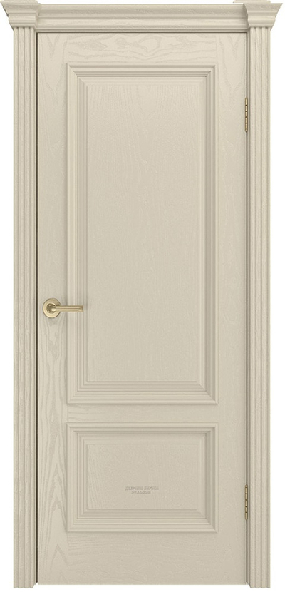 Межкомнатная дверь шпонированная Фрейм-07 ПГ крем