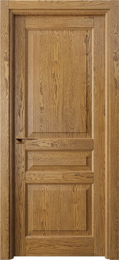 Межкомнатная дверь шпонированная Классик 103 ПГ Дуб мёд