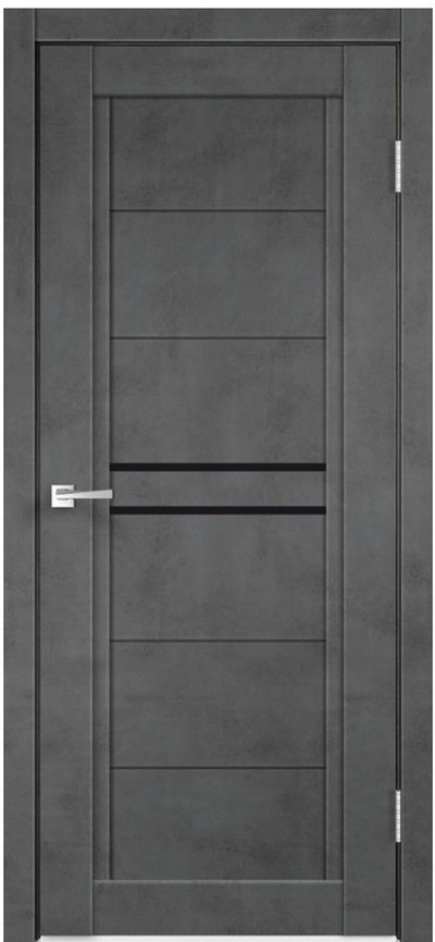 Межкомнатная дверь с экошпоном Next-2 муар темно серый