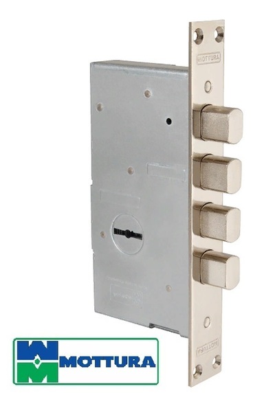 Замок врезной Mottura (Моттура) сувальдный 72.110 (толщина 25 мм), без накл.