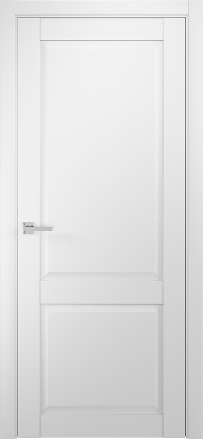 Дверь с ПВХ-пленкой Классик 02 белый шелк