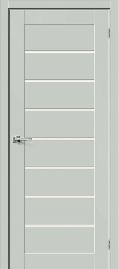 Межкомнатная дверь эмалитовая Браво-22 Grey Matt