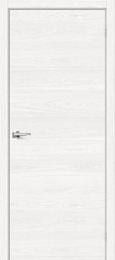 Межкомнатная дверь с эко шпоном Браво 0  White Skyline