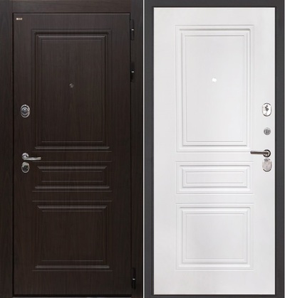 Входная дверь брайтон ФЛ-243-М Белая Матовая