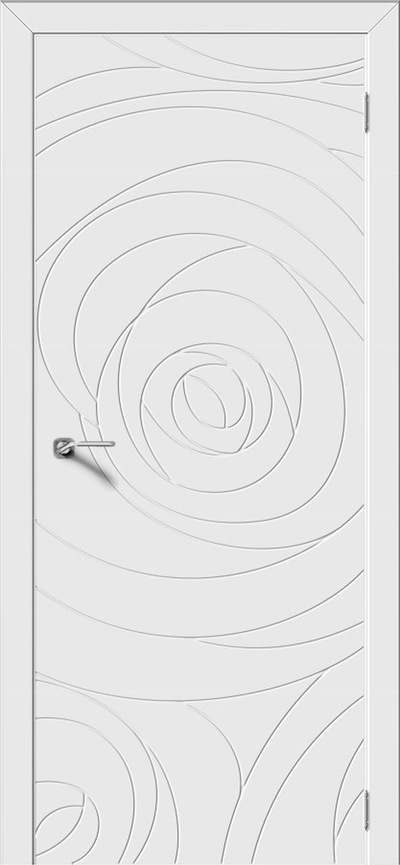 Межкомнатная дверь окрашенная Линия 8 белый