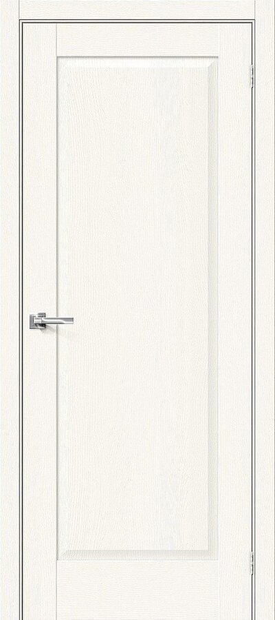 Межкомнатная дверь с эко шпоном Прима-10 White Wood