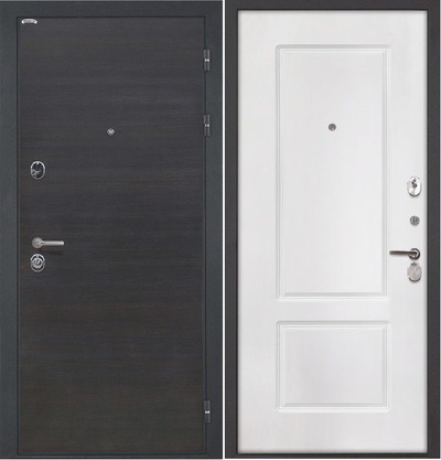 Входная дверь сицилия КВ-2 белая матовая