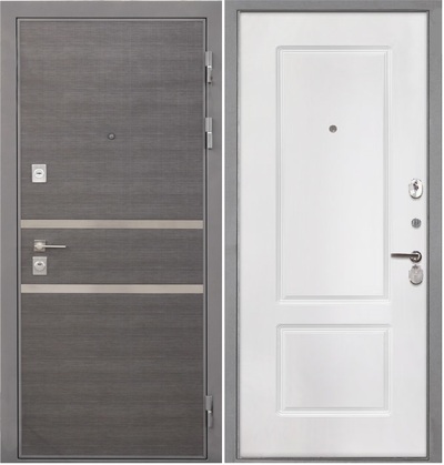 Входная дверь Неаполь КВ-2 белая матовая