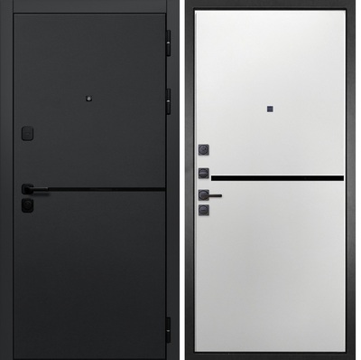  Входная дверь Горизонт 073 белая