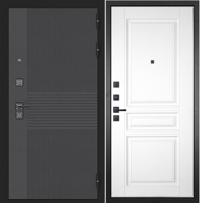  Входная дверь Гранж 018 Белый