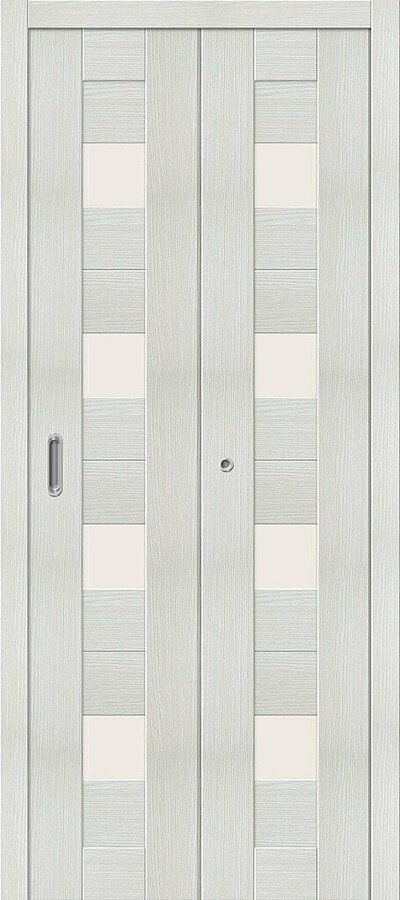 Межкомнатная дверь складная с Эко шпоном Порта-23 Bianco Veralinga