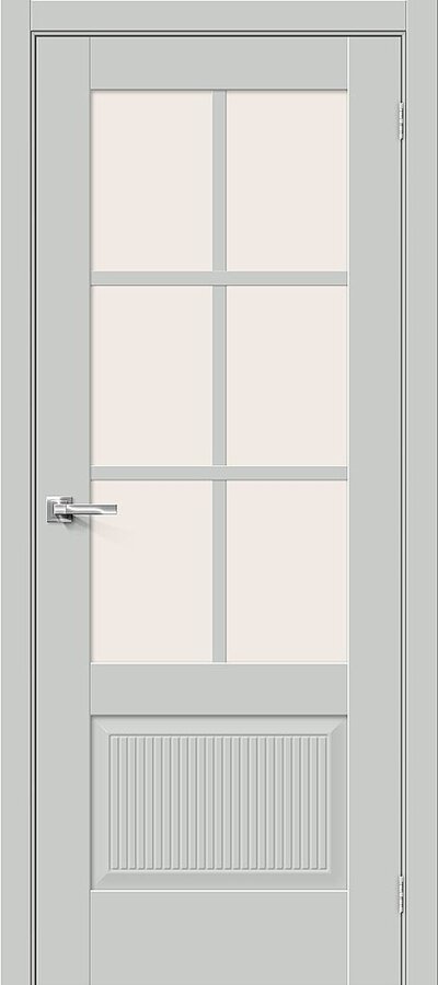Межкомнатная дверь эмалитовая Прима-13.Ф7.0.1 Grey Matt