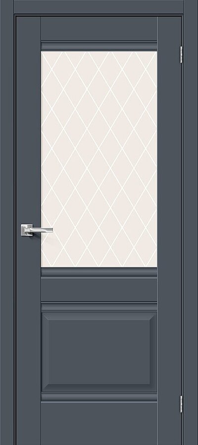 Межкомнатная дверь эмалитовая Прима-3 Stormy Matt