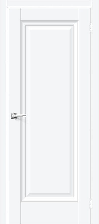 Межкомнатная дверь ПЭТ Прима-0 White Silk