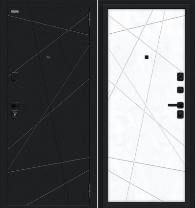 Входная дверь Граффити-5/SBlack Snow Art