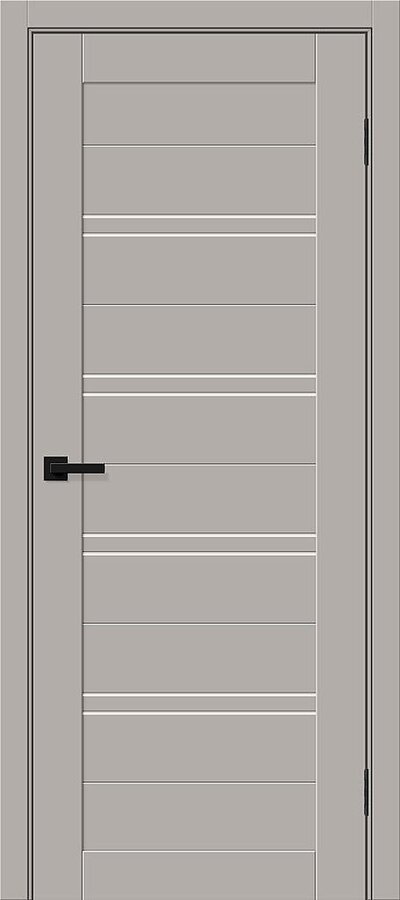 Межкомнатная дверь ПЭТ Браво-28 Grey Silk