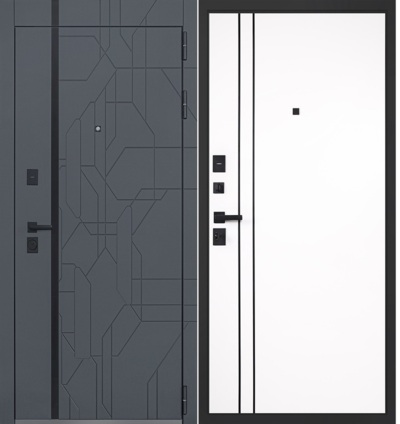  Входная дверь Форест белый матовый