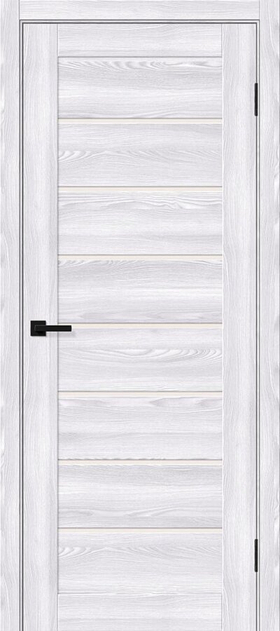 Межкомнатная дверь с эко шпоном Браво-22 Riviera Ice