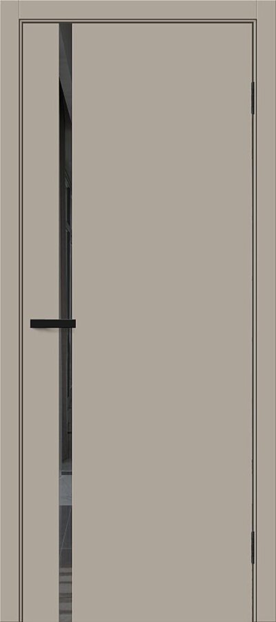  Межкомнатная дверь ПЭТ Браво-0.40 П Clay Silk / Mirox Grey