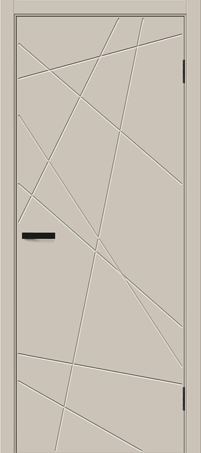   Межкомнатная дверь ПЭТ Граффити-5.Д.П Cream Silk