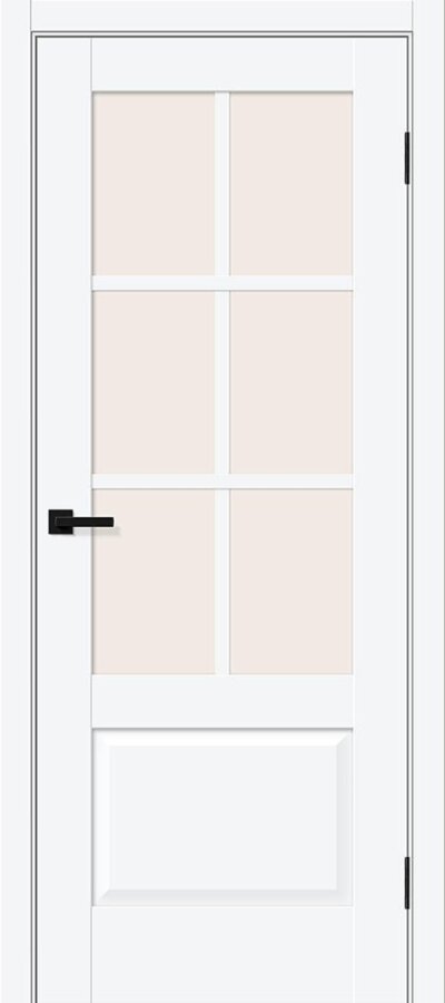 Межкомнатная дверь ПЭТ Прима-13.0.1 White Silk