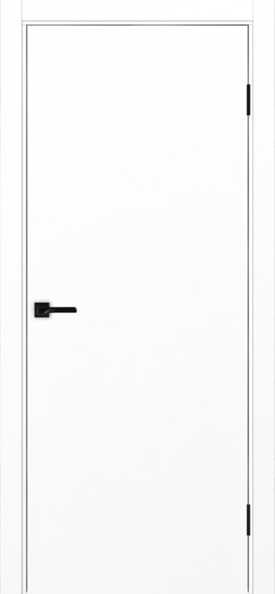Межкомнатная дверь экошпон Неаполь-201 Белый снежный