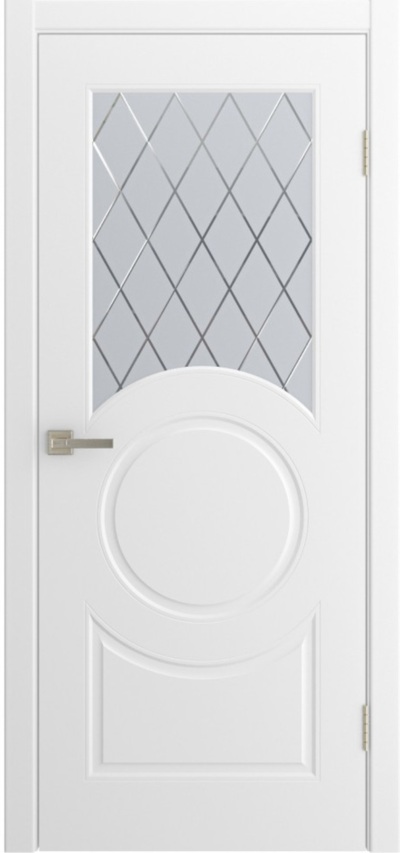 Межкомнатная дверь окрашенная Donna ПО белая