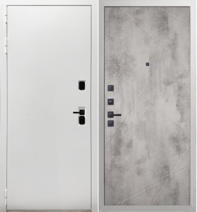 Входная дверь Вайт 044 Бетон светлый