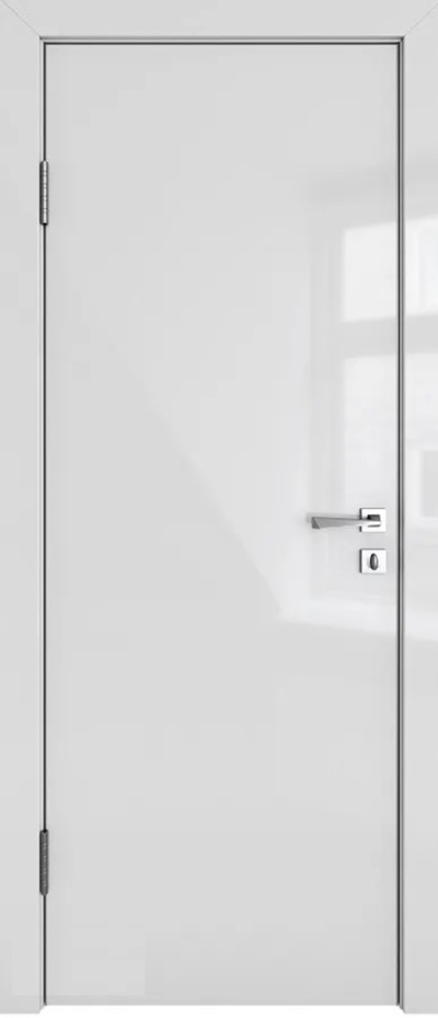 Межкомнатная дверь глянцевая DG-500 серый люкс