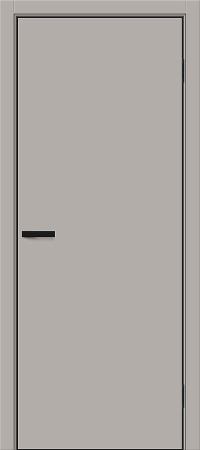 Межкомнатная дверь ПЭТ Браво-0.А Grey Silk