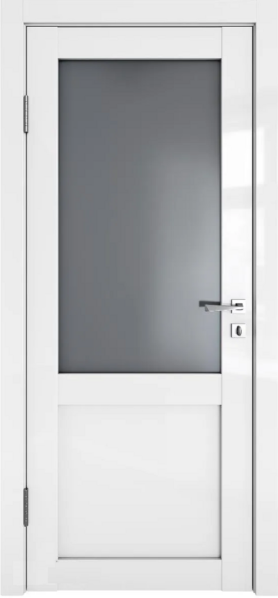 Межкомнатная дверь глянцевая DО-OPTIMA белый люкс